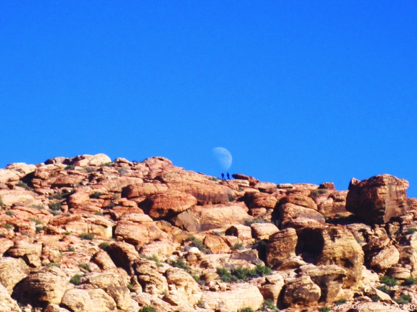 Red Rock Canyon Moon